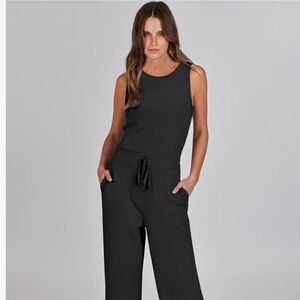 ANRABESS Womens Jumpsuit Romper Sleeveless Wide Leg Long Pants